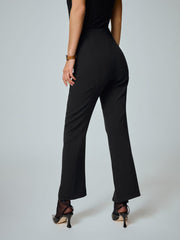 Reformation Pierre Mid Rise Pant - Black