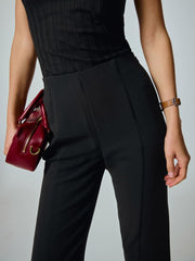 Reformation Pierre Mid Rise Pant - Black