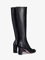 Reformation Belinda Knee High Boot - Black Stretch Leather