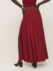 Reformation Nancy Skirt - Rubies