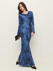 Reformation Ciana Satin Dress - Fantasy