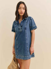 Reformation Clark Denim Mini Dress - Greely