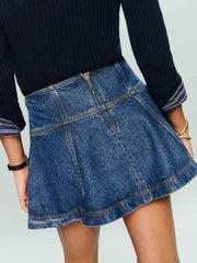 Reformation Bentley Denim Mini Skirt - Cleary