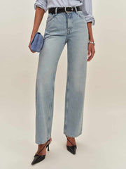 Reformation Morley V-waist Baggy Jeans - Burnett