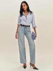 Reformation Morley V-waist Baggy Jeans - Burnett