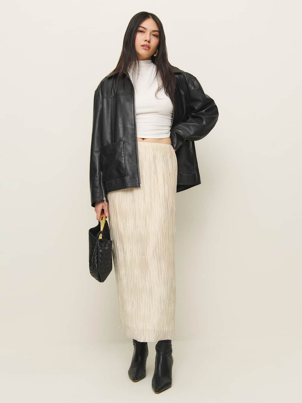 Reformation Apolline Skirt - Ivory