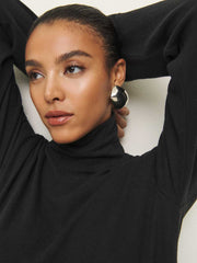 Reformation Anya Knit Top - Black