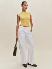 Reformation Madelyn Knit Top - Sunshine