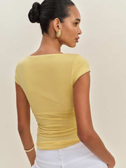 Reformation Madelyn Knit Top - Sunshine