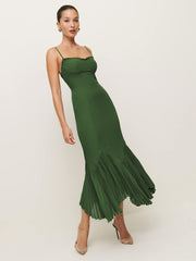 Reformation Petites Aiko Dress - Moss