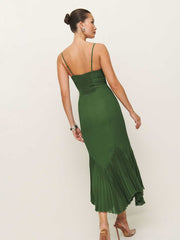 Reformation Petites Aiko Dress - Moss