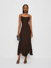 Reformation Petites Aiko Dress - Mole