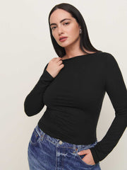 Reformation Wiley Knit Top Es - Black