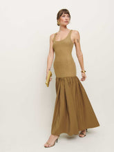 Reformation Kella Knit Dress - Gold