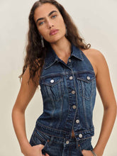 Reformation Luisa Stretch Denim Top - Mellusine