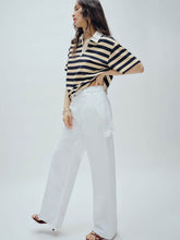 Reformation Diego Mid Rise Baggy Utility Jeans - Optic White