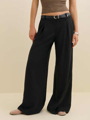 Reformation Hugo Low Rise Pant - Black