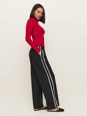 Reformation Julien Poplin Pant - Black