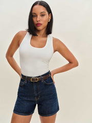 Reformation Saige High Rise 4” Jean Shorts - Ahurani