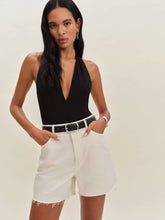 Reformation Saige High Rise 4” Jean Shorts - Fior Di Latte