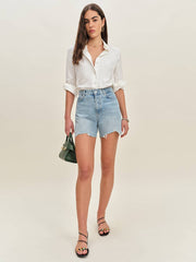 Reformation Saige High Rise 4” Jean Shorts - Burnett