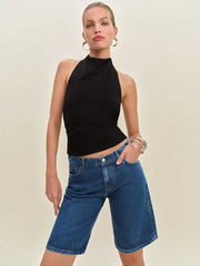 Reformation Finley Low Rise 11" Baggy Jorts - Cleary