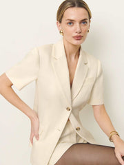 Reformation Wren Blazer - Cream