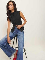 Reformation Lottie Vest - Black