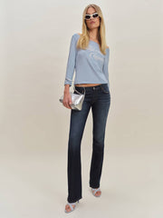 Reformation Kenny Low Rise Bootcut Jeans - Cass