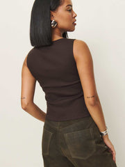 Reformation Hudson Knit Top - Mole