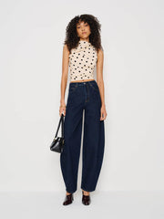 Reformation Marlo Knit Top - Sundae Dot