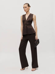 Reformation Saylor Two Piece - Black Currant
