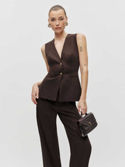Reformation Saylor Two Piece - Black Currant