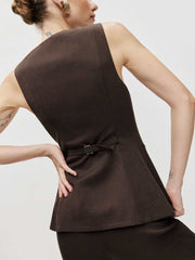 Reformation Saylor Two Piece - Black Currant