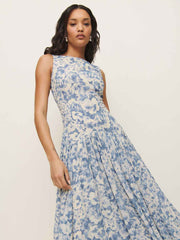 Reformation Camella Dress - Larkspur