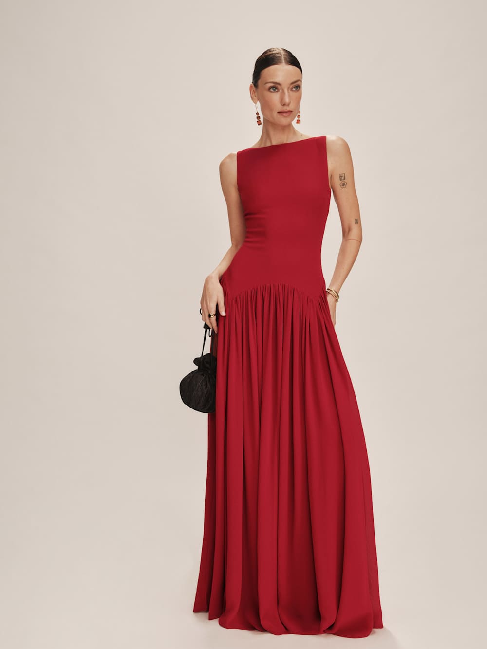 Reformation Camella Dress - Sangre