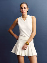 Reformation Blair Cotton Sweater Dress - Fior Di Latte