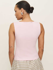 Reformation Julie Knit Top - Cherry Blossom