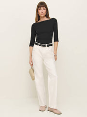 Reformation Kacey Knit Top - Black