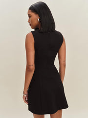 Reformation Ava Heavy Knit Dress - Black