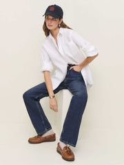 Reformation Eli Oversized Linen Shirt - White