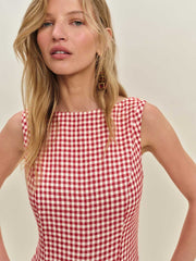 Reformation Eliana Two Piece - Tomato Check