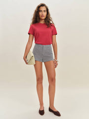 Reformation Everett Short - Black And White Check