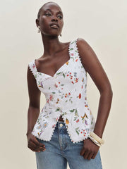 Reformation Viola Linen Top - Corsini