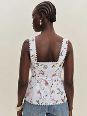 Reformation Viola Linen Top - Corsini