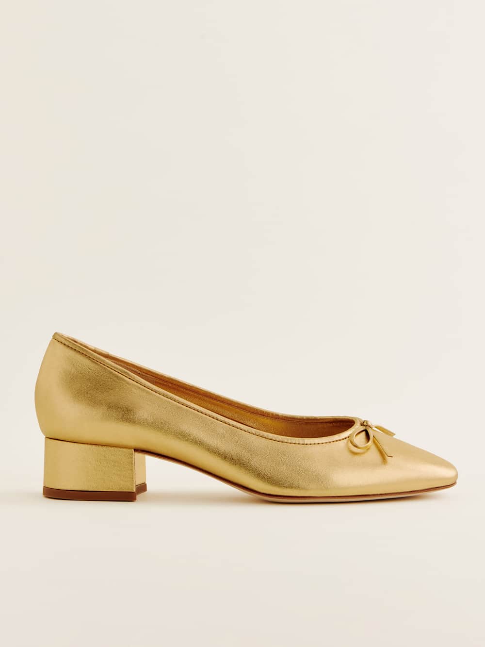 Reformation Terry Ballet Pump - Vintage Gold