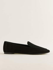 Reformation Kat Soft Loafer - Black Suede