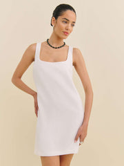 Reformation Hamley Linen Dress - White