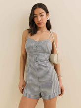 Reformation Blanca Romper - Slate Check