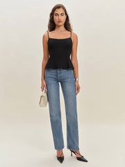 Reformation Genevieve Top - Black